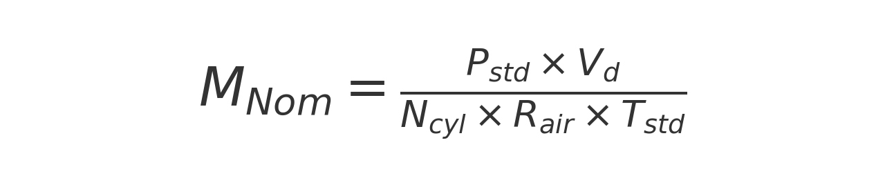 Calculate Nominal Air Mass for Diesel ECU Tuning