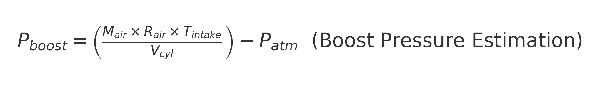 EDC15 Boost Pressure Estimation for Required Air Mass