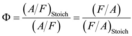 Diesel Air fuel ratio formula